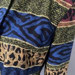 Sag Harbor Vintage 80s  Maximalist silky lightweight mixed animal print blazer 8 Photo 2
