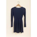 Kimchi Blue Navy Long Sleeve Skater Dress Size S Photo 2