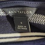 Ann Taylor  Navy and White Striped Sheath Dress Size 0 Navy Stripe Dress Photo 7