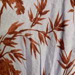 Hatch The Linen Riviera Dress Heron Print Blue Red Floral One Size Maternity Photo 5