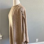 Seraphine Cable Knit Nursing Cover, Poncho or Scarf in Camel One Size Tan Size undefined Photo 4