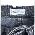 ZARA  Black High Rise Denim Jean Shorts 2 Photo 1