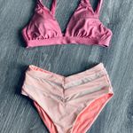 Athleta rose colored bikini top size small Photo 1