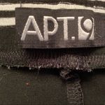 Apt. 9  || Black/white striped skirt w/ front slits Photo 4