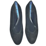 Vintage Thierry Rabotin Women's Black Suede Block Heel Pumps Career Size 38 Photo 1