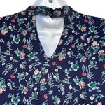 Le lis LE LIS Navy Floral Long Sleeve Tiered Ruffle Trim Mini Shift Dress NWOT Large Photo 6