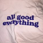 Fanjoy crop peach “all good everything” hoodie size large (Preowned) Photo 2