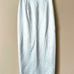 Gunne Sax JESSICA MCCLINTOCK x | Silver Metallic Textured Maxi Skirt Sz 3 Photo 0