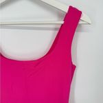 Naked Wardrobe  Raspberry Scoop‎ Neck High Cut Thong Bodysuit NWT Size L Photo 2