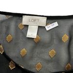 Loft Black Sheer See Through Shirt Women Top Size Medium | 60-53 Photo 2