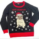 Well Worn Bah Humpug Pug Ugly Christmas Sweater Photo 1