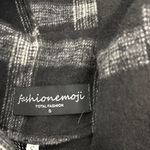 Elegant Black and Gray Plaid Women's Pea Coat Photo 8
