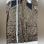 Chico's Animal Print Bomber Jacket with Black Accents Photo 8