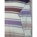 Aeropostale  Sweater Womens S  Multicolor  Striped Casual Preppy Open Knit Top Photo 5