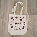 Pact Canvas Reusable Shopping Tote Bag NWT Tan Photo 0