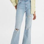 Levi's Levi’s 70s High Flare Jeans Women’s Size 31 Light Wash Distressed Denim Photo 0