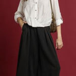 Umgee ✨NWT Elastic Waist Wide Leg Pants Photo 0