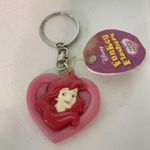 Vintage Old Disney Ariel Rubber Keychain Keyring Photo 0