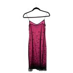 Nicole Miller Collection Vintage 1990s Pink Black Mesh Sequin Slip Dress Size 0 Photo 5