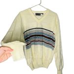 Vintage Townsley Women's White Long Sleeve V Photo 2