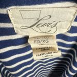 Levi's Levi’s Y2K vintage navy & white stripe pleated skirt dress with pockets size XL Photo 4