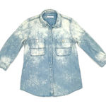 7 For All Mankind Bleached Denim Chambray Shirt XS Photo 0