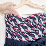 Anthropologie Maeve • Signal Flag Dress strapless mini sundress red white blue Photo 4