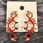 Lane Bryant  Vibrant Crab Red and Gold Earrings Photo 0