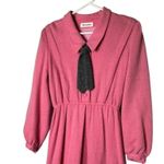 Vintage Retro 40's Pink Angora dress removable gray tie Merry Devil size Medium Photo 14