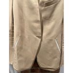 Korean Women’s Tailored Time Post Modern Blazer Business Casual Minimalist Tan Size 4 Photo 9