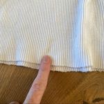 Brandy Melville  Raw Hem Short Sleeve Tee in White Photo 1