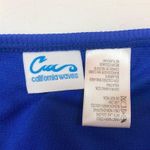 California Waves BLUE Ribbed Bikini Swim Bottom Photo 1