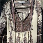 Bohemian Paisley Print Bishop Sleeve Smock Dress size small Photo 4