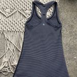 Lululemon Cool Racerback II Tank Top Black White Stripe Photo 4