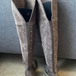 Vince Camuto Brown Suede Knee High Boots LNC with Silver Studs Photo 6