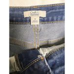 Croft & Barrow 0114  Straight Crop Jeans Womens Size 6 Dark‎ Wash Stretch Denim Photo 6