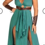 Leg Avenue  Warrior Maiden Teal Dress | Size Small Photo 2