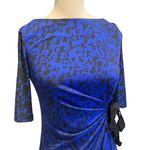 Taylor Blue Black Abstract Sheath Dress Size 2 Photo 4