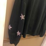 Cato Balloon Star Print Sleeve Knot Twist Back Sweatshirt Black Large Photo 3