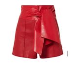 Valentino Garavani Red Bow-Detailed Leather Shorts size EU 38 Photo 1