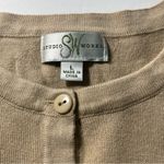 Studio Works Beige Button Front Cardigan Sweater Women’s Size Large Photo 4