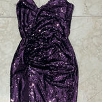 Hot Miami Styles Purple Shimmer Hoco Dress Photo 0