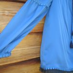 Tory Burch  Silk Boho Fringe Peasant Blouse Photo 5