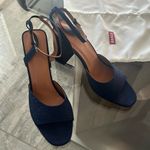 STAUD Solange NAVY High Block Heel Sandals, Size EU 40 NEW +Dust Bag SOLD OUT! Photo 9