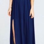 Show Me Your Mumu  SMYM Heather halter maxi dress in rich navy NEW MEDIUM Photo 0