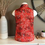 The Limited  High Collar Red Print Sleeveless Top Size XS Photo 3