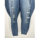 Torrid Medium Wash Bombshell Skinny Denim Jeans Stretch Distressed Size 22R Photo 2