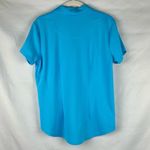 NWT Sport Haley Zip Up Polo Small Blue Photo 2