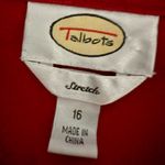 Talbots Bright Red Jacket Stretch Size 16 Holiday Christmas Photo 4