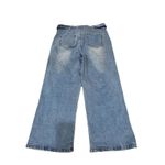 Chelsea and Violet C & V Tie Waist Button Fly Wide Leg Ankle Denim Pant 27 Modern Photo 3